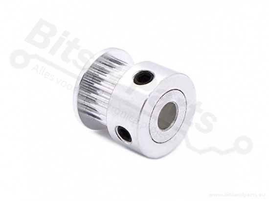GT2 Timing drive pulley 20T 5/18mm for 6mm belt with screw mounting